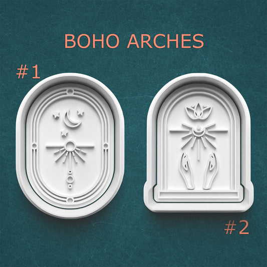 Boho Arches Cookie Cutter Set – Mystical & Celestial Baking Molds
