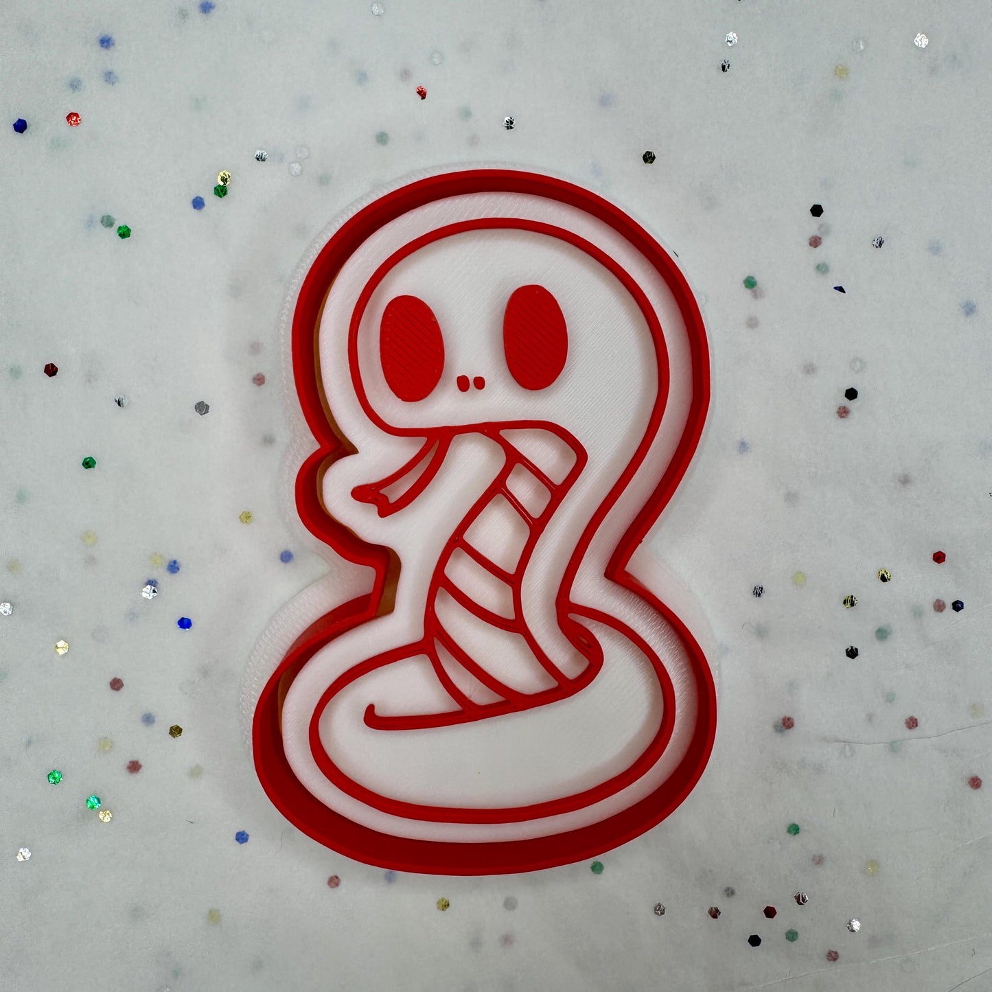 Snake Cookie Cutter – Cute Cobra Design for Jungle or Halloween Themes | 4 Sizes