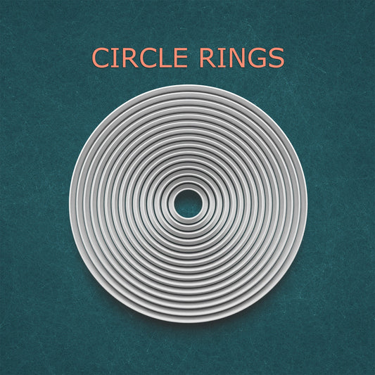 Circle Rings Cookie Cutter Set – 15 Round Sizes for Baking & Crafting