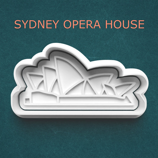 Sydney Opera House Cutter & Stamp – Australia Landmark Cookie Design