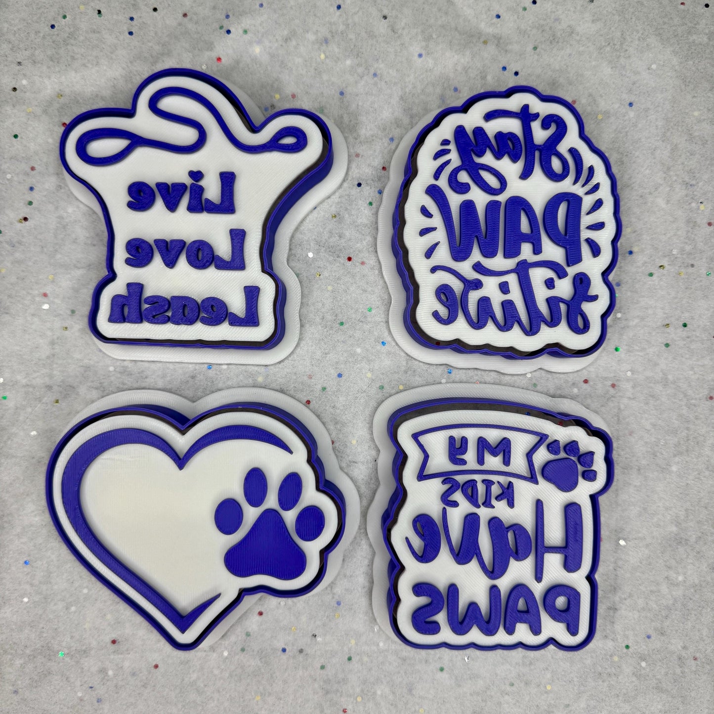 Pet Lovers Cookie Cutter & Stamp Set – 4 Styles Available