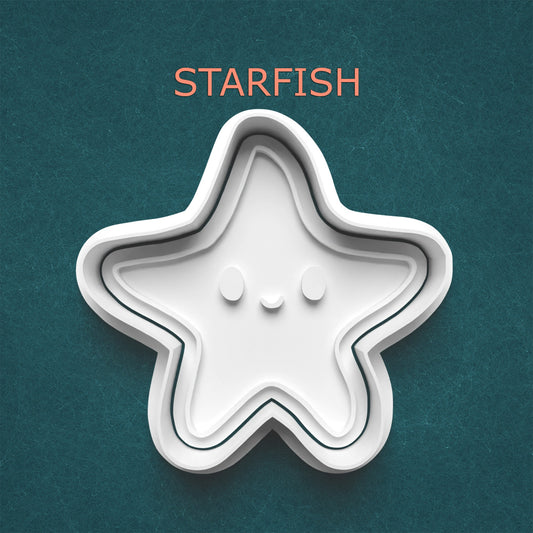 Starfish Cookie Cutter – Kawaii Sea Star – Under the Sea Theme