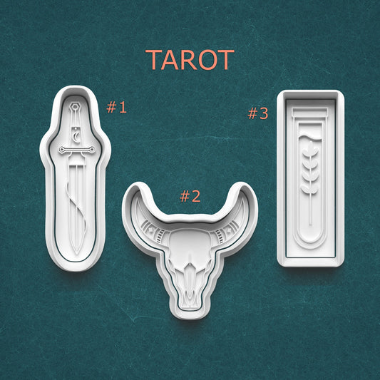 Tarot Cookie Cutter & Stamp Set – 3 Styles Available