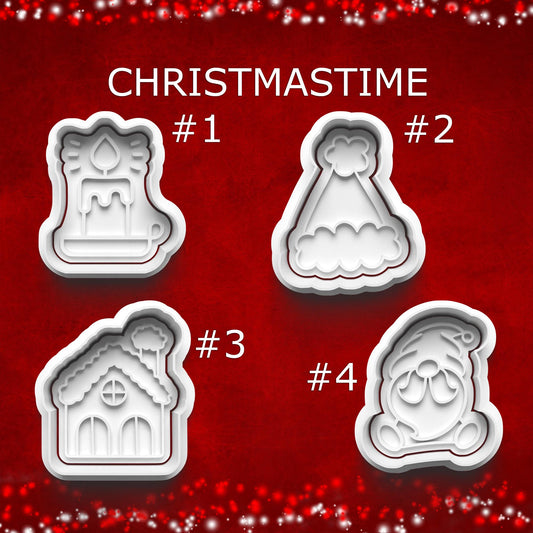 Christmastime Cutter & Stamp Set – Cozy Holiday Baking Shapes